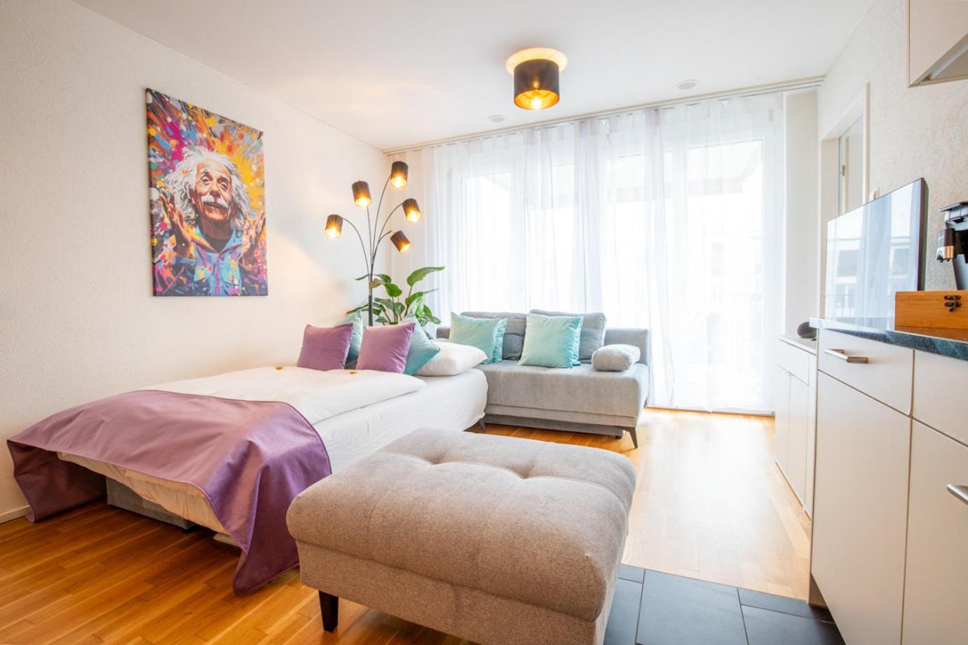Special Einstein II Apartment Basel, Messe Kleinbasel 10-Star Kültér fotó