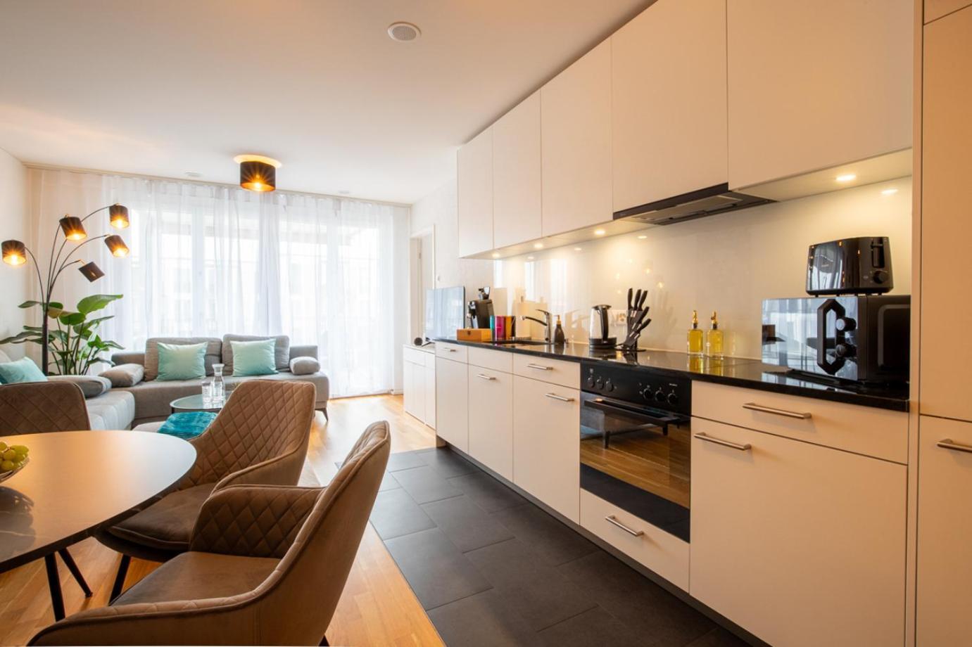 Special Einstein II Apartment Basel, Messe Kleinbasel 10-Star Kültér fotó